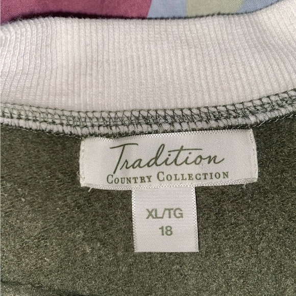 Green vintage sweater from tradition country collection - Picture 4 of 5